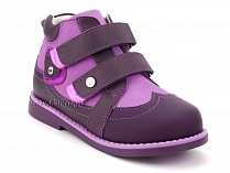 136-82 Бос(Bos), ботинки детские утепленные ортопедические профилактические, нубук, фиолетовый, сиреневый в Красноярске