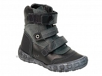 210-21,1,52Б Тотто (Totto), ботинки демисезонные утепленные, байка, черный, кожа, нубук. в Красноярске
