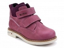 1071-10 (26-30) Миниколор (Minicolor), ботинки детские ортопедические профилактические утеплённые, кожа, флис, розовый в Красноярске