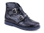 3059-5047 Тотто (Totto), ботинки демисезонные утепленные, байка, кожа, синий 