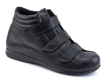 5008-02-1 Плюмекс (Plumex), ботинки для взрослых зимние, натуральная шерсть, кожа, черный, полнота 10 в Красноярске