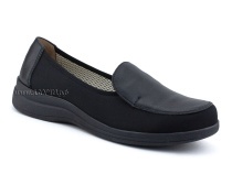 84-122-22-402/30 Рикосс (Ricoss) туфли для взрослых, текстиль, кожа, черный, полнота 9 в Красноярске