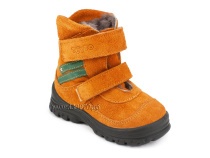 203-85,044 Тотто (Totto), ботинки зимние, оранжевый, зеленый, натуральный мех, замша. в Красноярске