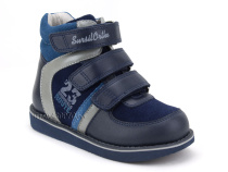 23-251  Сурсил (Sursil-Ortho), ботинки неутепленные с высоким берцем, кожа , нубук, синий, голубой в Красноярске