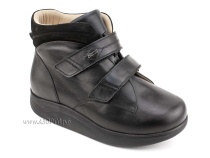 141606W Сурсил-Орто (Sursil-Ortho), ботинки для взрослых, ригидная подошва, диабетическая подкладка, кожа, нубук, черный, полнота 11 в Красноярске