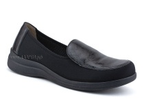 84-52Т-22-402/30 Рикосс (Ricoss) туфли для взрослых, кожа, лак, текстиль, черный, полнота 9 в Красноярске
