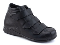 5008-01  Плюмекс (Plumex), ботинки для взрослых демисезонные утепленные, кожа, черный, полнота 10. в Красноярске